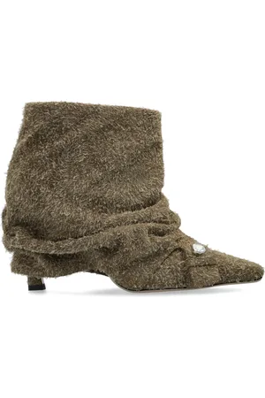 The Attico Femme, Chaussures, Vert, Taille: 39 1/2 EU Bottines à Talon Juno