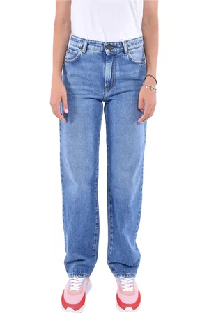 Max Mara Femme, Jeans, Bleu, Taille: 38 FR Jean en denim à jambe droite style années 90
