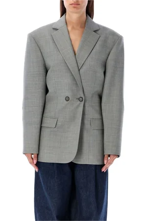 MAGDA BUTRYM Femme, Vestes, Gris, Taille: 38 FR Blazer Croisé
