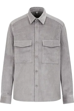 Drykorn Homme, Vestes, Gris, Taille: M Overjacket en velours côtelé Gunray 10