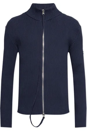 Courrèges Homme, Pulls, Bleu, Taille: S Cardigan zippé