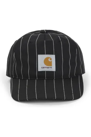 Carhartt Homme, Accessoires, Noir, Taille: ONE Size Seaton Stripe Wax Cap