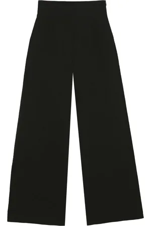 Cortana Femme, Pantalons, Noir, Taille: 46 FR Pantalon Droit à Fil Métallique