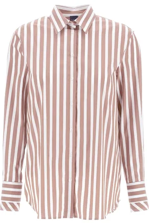 FAY Femme, Blouses et Chemises, Brun, Taille: 40 FR Chemise Marron Élégante, Confort et Style