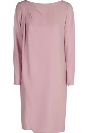 Emporio Armani Femme, Robes, Rose, Taille: 40 FR Robe Asymétrique en Polyester