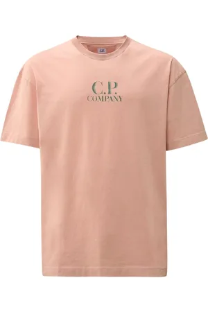 C.P. Company Homme, Tops, Rose, Taille: XL T-shirt Logo Jersey