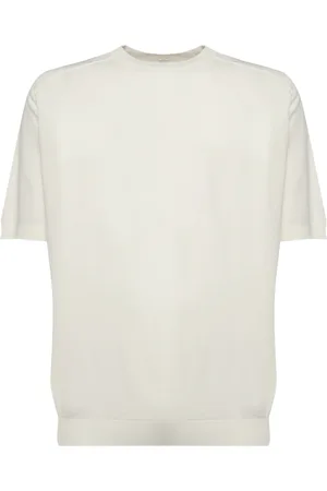 ELEVENTY Homme, Tops, Blanc, Taille: L Pull à Col Rond