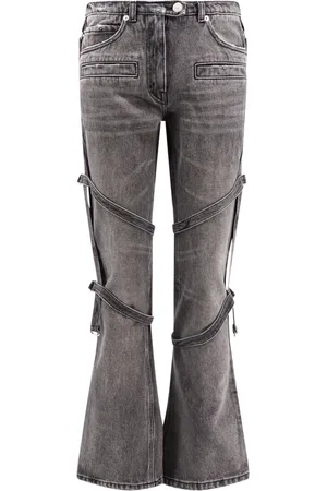Courrèges Femme, Jeans, Gris, Taille: 38 FR Jean Évasé