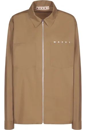 Marni Homme, Vestes, Brun, Taille: L Veste Légère