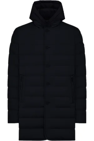 Duno Homme, Vestes, Bleu, Taille: 2XL Parka Matelassée Effet Laine