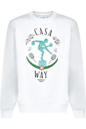 Casablanca Homme, Sweatshirts et sweats à capuche, Blanc, Taille: M T-shirt Blanc
