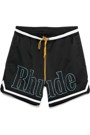 Rhude Homme, Maillots de bain, Noir, Taille: S Maillot de bain noir avec cordon de serrage