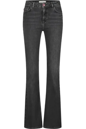 Fabienne Chapot Femme, Jeans, Gris, Taille: W25 Jeans Évasés Noirs pour Toutes les Occasions