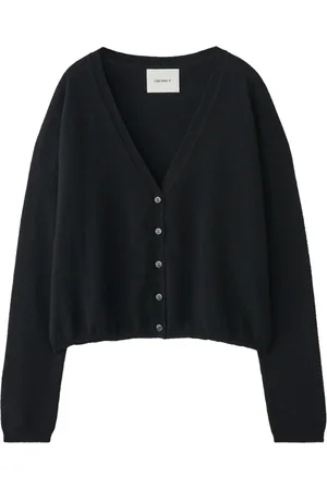 Lisa Yang Femme, Pulls, Noir, Taille: 38 FR Cardigan Élégant