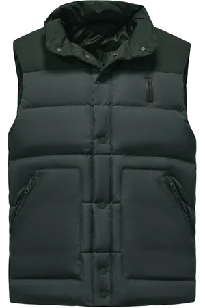 Bomboogie Homme, Vestes, Vert, Taille: M Doudoune sans manches matelassée avec maxi poches