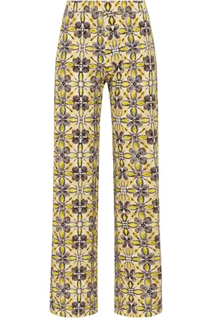 Maliparmi Femme, Pantalons, Multicolore, Taille: 40 FR Caleido Pantalon Fleuri
