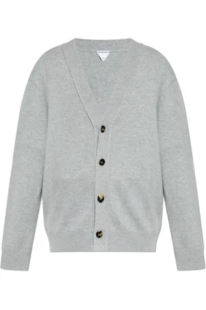 Bottega Veneta Homme, Pulls, Gris, Taille: M Cardigan Boutonné