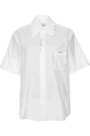 Marni Femme, Blouses et Chemises, Blanc, Taille: 36 FR Blouse ample à col pointu