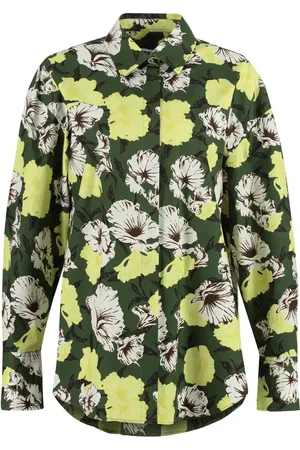 Msgm Femme, Blouses et Chemises, Multicolore, Taille: 38 FR Chemise en coton imprimé floral
