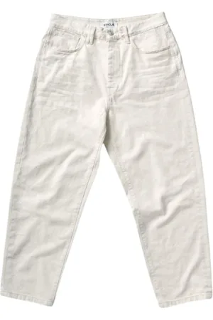 Cycle Homme, Jeans, Blanc, Taille: W33 Jean Baggy Blanc Lavage 3D