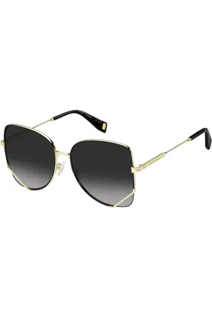 Marc Jacobs Femme, Accessoires, Jaune, Taille: ONE Size Lunettes de soleil en métal doré