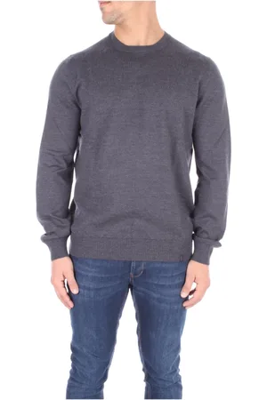 FAY Homme, Pulls, Gris, Taille: S Pull Logo Frontal