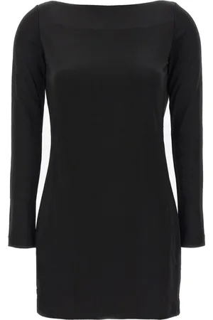 Dsquared2 Femme, Robes, Noir, Taille: 38 FR Robe Manches Longues Détail Perles Noires