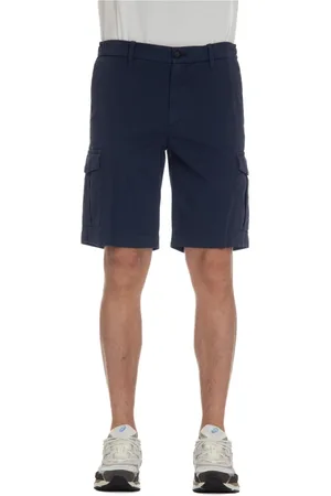 ELEVENTY Homme, Shorts, Bleu, Taille: W34 Short bleu avec fermeture éclair et bouton