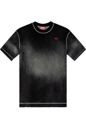 Diesel Homme, Tops, Noir, Taille: M Pull Col Rond à Effet Gradient