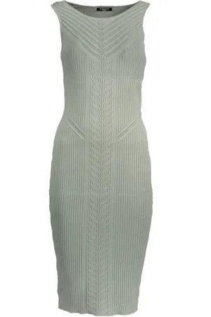 Guess Femme, Robes, Vert, Taille: 44 FR Courte Robe Débardeur Verte Brodé
