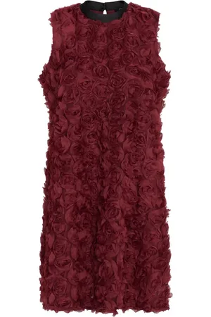 Bruuns Bazaar Femme, Robes, Rouge, Taille: 42 FR Élégante Robe Florale