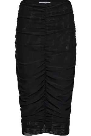 Co`Couture Femme, Jupes, Noir, Taille: 40 FR Jupe Plissée avec Effets Drapés
