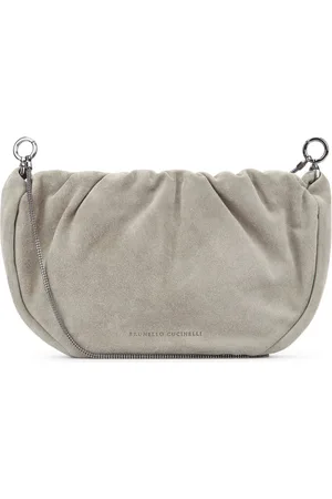 Brunello Cucinelli Femme, Sacs, Gris, Taille: ONE Size Sacs Bandoulière Élégants pour un Usage Quotidien