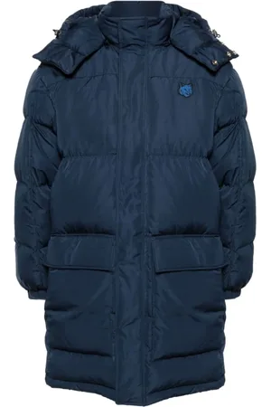 Maison Kitsuné Homme, Vestes, Bleu, Taille: S Veste Matelassée avec Appliqué Renard