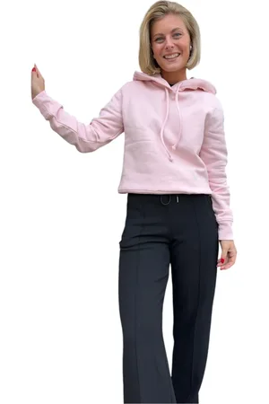 Closed Femme, Sweatshirts et sweats à capuche, Rose, Taille: 38 FR Sweat à capuche en coton avec logo brodé