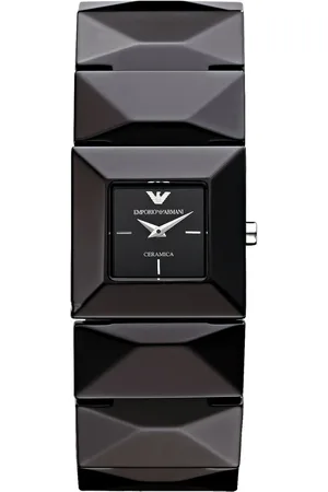 Emporio Armani Femme, Accessoires, Noir, Taille: ONE Size Montre à Quartz Analogique