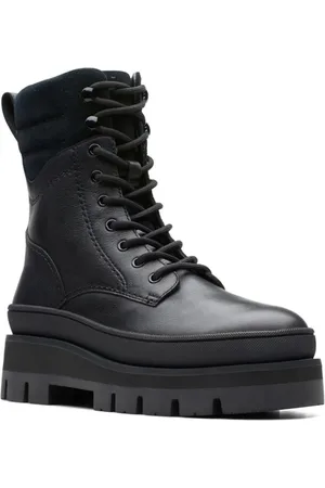 Clarks Femme, Chaussures, Noir, Taille: 36 EU Bottines à lacets