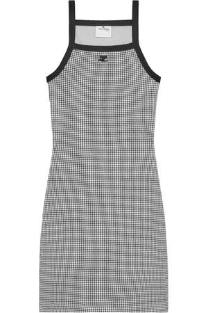 Courrèges Femme, Robes, Noir, Taille: 40 FR Mini-robe Noire Contrastée