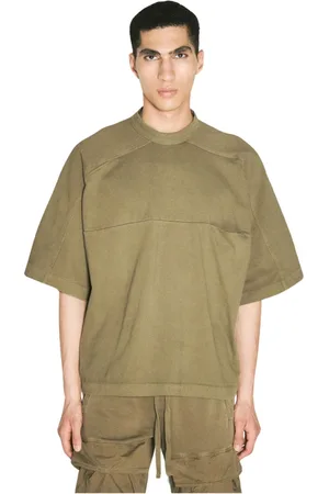 Entire Studios Homme, Tops, Vert, Taille: XL T-Shirt en Molleton de Coton à Poche