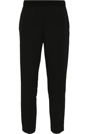 ERMANNO SCERVINO Femme, Pantalons, Noir, Taille: 36 FR Pantalon à Taille Élastiquée avec Détail Logo