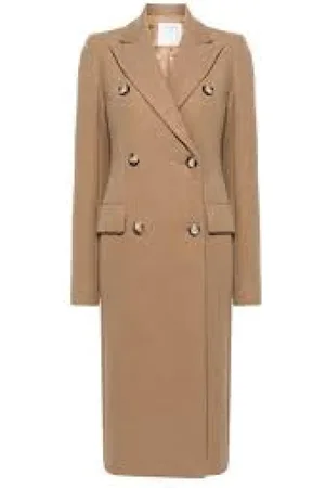 Sportmax Femme, Manteaux, Brun, Taille: 38 FR Manteau d`hiver élégant