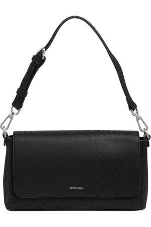 Calvin Klein Femme, Sacs, Noir, Taille: ONE Size Sac bandoulière logo avec bandoulière ajustable