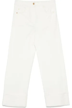 Max Mara Femme, Pantalons, Blanc, Taille: 42 FR Cervia Jeans