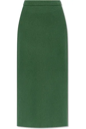 By Malene Birger Femme, Jupes, Vert, Taille: 38 FR Kyara Ribbed Skirt