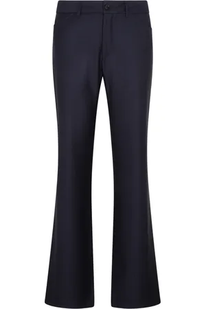 Etro Homme, Pantalons, Bleu, Taille: S Pantalon Bootcut Bleu en Laine