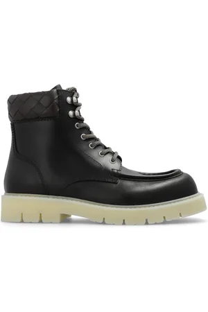 Bottega Veneta Homme, Chaussures, Noir, Taille: 40 EU Haddock Bottines à lacets
