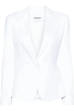 Dondup Femme, Vestes, Blanc, Taille: 36 FR Blazer Blanc Élégant