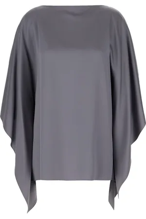 Lanvin Femme, Vestes, Gris, Taille: 40 FR Cape Jacket