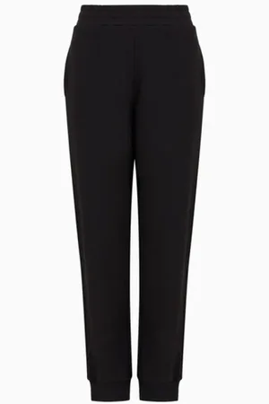 Emporio Armani Femme, Pantalons, Noir, Taille: 40 FR Pantalon de jogging noir