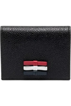 Thom Browne Femme, Accessoires, Noir, Taille: ONE Size Porte-cartes Double
